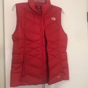North Face red vest